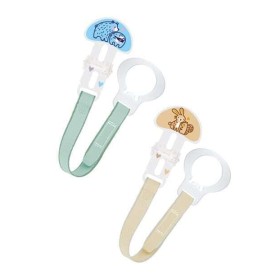 Mam Clip Set I Love Mummy/Daddy Κορδέλα στήριξης πιπίλας 0+Mηνών Γαλάζιο, 2τμχ