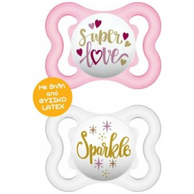 Mam Air Latex Άσπρο - Ροζ Sparkle 2-6m 2 τμχ