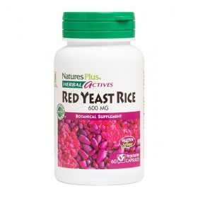 Nature's Plus Red Yeast Rice 600 mg Συμπλήρωμα Διατροφής για το το Καρδιαγγειακό Σύστημα, 60 φυτικές κάψουλες