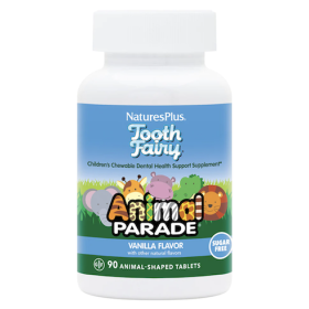 Nature's Plus Animal Tooth Fairy Συμπλήρωμα Διατροφής για την Ενίσχυση των Δοντιών & Οστών με Γεύση Βανίλια 90 Μασώμενα Ζωάκια