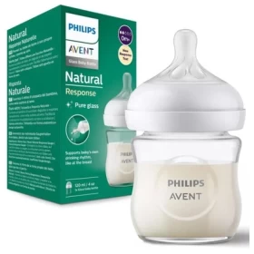 Philips Avent Natural Response Μπιμπερό Γυάλινο 0m+, 120ml