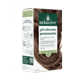 Herbatint Permanent Haircolor Gel 6D Φυτική Βαφή Μαλλιών Ξανθό Σκούρο Χρυσαφί 150ml