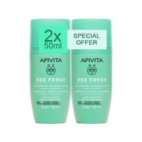 Apivita Bee Fresh 24h Deodorant Roll-On Αποσμητικό 24ωρης Δράσης Promo 2x50ml