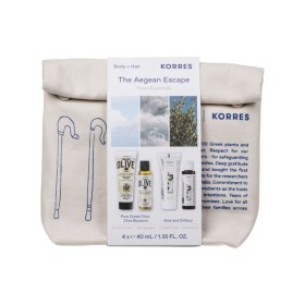 Korres Promo The Agean Escape Travel Essentials Pure Greek Olive Κρέμα Σώματος 40ml &  Αφρόλουτρο Σύκο 40ml &  Σαμπουάν με Αλόη & Δίκταμο 40ml & Μαλακτική Κρέμα με Αλόη & Δίκταμο 40ml