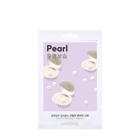 Missha Airy Fit Pearl Sheet Mask Μάσκα Προσώπου για Λάμψη, 1τεμ