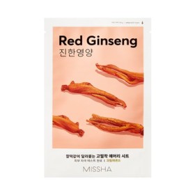 Missha Airy Fit Sheet Mask Red Ginseng Υφασμάτινη Μάσκα Προσώπου Με Εκχύλισμα Κόκκινου Τζίνσενγκ 1τμχ