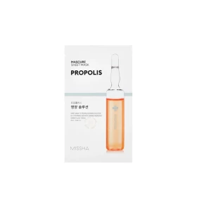 Missha Mascure Nutrition Solution Sheet Mask Propolis Θρεπτική υφασμάτινη μάσκα προσώπου με πρόπολη 1τμχ