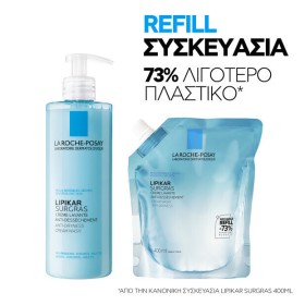 La Roche Posay Lipikar Surgras Refill Καθαρισμός Προσώπου & Σώματος για Ξηρές Επιδερμίδες 400ml – φωτογραφία 3