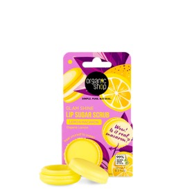 Organic Shop Lip Sugar Scrub Lemon Macaron με Οργανικό Λεμόνι για Απαλά & Λεία Χείλη 10ml