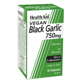 Health Aid Vegan Black Garlic 750mg 30 κάψουλες