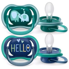 Philips Avent Ultra Air Silicone Soother 18m+ Πετρόλ - Μπλε 2 Τεμάχια