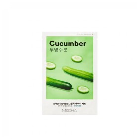 Missha Airy Fit Cucumber Sheet Mask Ενυδατική Μάσκα Προσώπου, 1τεμ