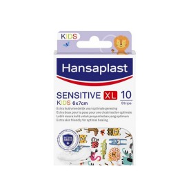 Hansaplast Kids Sensitive Animals XL Αυτοκόλλητα Επιθέματα για Παιδιά με Ζωάκια 6x7cm 10τμχ