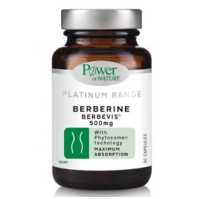 Power Health Platinum Range Berberine 500mg 30caps | Συμπλήρωμα Διατροφής με Εκχύλισμα Βερβερίνης