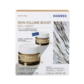 Korres White Pine Skin Volume Boost Promo Set, Κρέμα Ημέρας Λευκή Πεύκη για Αναπλήρωση Όγκου 40ml & ΔΩΡΟ Κρέμα Νύχτας Λευκή Πεύκη 15ml