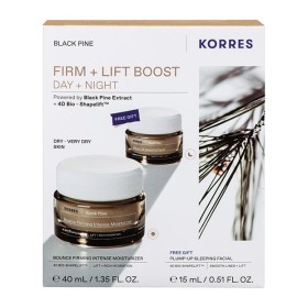Korres Black Pine Firm + Lift Boost Day + Night Promo Set, Κρέμα Ημέρας για Σύσφιξη Μαύρη Πεύκη 40ml & ΔΩΡΟ Κρέμα Νύχτας 15ml