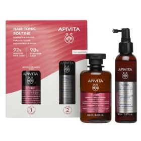 Apivita Promo Women's Hair Tonic Routine Strength & Volume Tonic Shampoo, 250ml & Tonic Hair Loss Lotion, 150ml, 1σετ