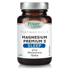 Power Health Platinum Range Magnesium Premium 5 Sleep Συμπλήρωμα Διατροφής για τη Βελτίωση του Ύπνου, 60caps