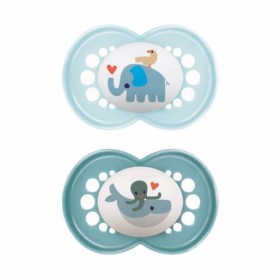 Mam Original Ορθοδοντική Πιπίλα Σιλικόνης 6-16m Μπλέ 2τεμ