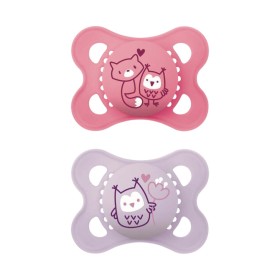 Mam Ορθοδοντικές Πιπίλες Σιλικόνης Original για 2-6 μηνών Φούξια/Μωβ 2 τμχ