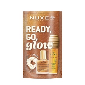Nuxe Promo Ready, Go, Glow με Reve De Miel Honey Lip Care Oil Gloss για Ενυδάτωση Χειλιών, 10ml, Huile Prodigieuse Or Ιριδίζον Ξηρό Λάδι Ενυδάτωσης για Πρόσωπο, Σώμα & Μαλλιά, 10ml 