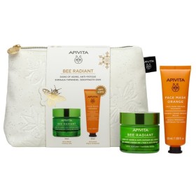 Apivita Promo Bee Radiant με Αντιγηραντική Κρέμα Πλούσιας Υφής, 50ml & Δώρο Μάσκα Προσώπου με Πορτοκάλι για Λάμψη, 50ml & Νεσεσέρ, 1τεμ, 1σετ
