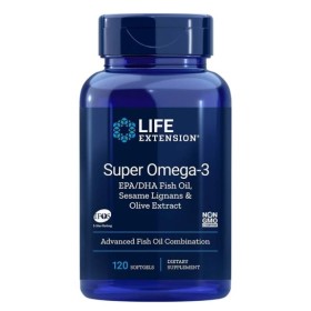 Life Extension Super Omega-3 EPA/DHA With Sesame Lignans And Olive Fruit Extract, 120 Μαλακές Κάψουλες