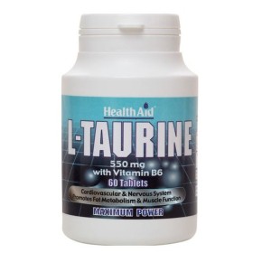 Health Aid L-Taurine 550mg + Vitamin B6 60tabs