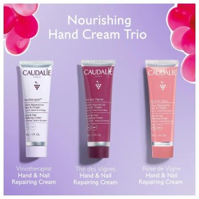Caudalie Xmas Promo Nourishing Hand Cream Trio Vinotherapist Κρέμα Χεριών & Νυχιών 30ml,The des Vignes Κρέμα Χεριών & Νυχιών 30ml & Rose de Vigne Κρέμα Χεριών & Νυχιών 30ml, 1σετ – φωτογραφία 2