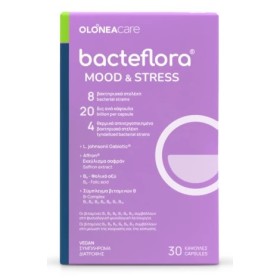 Olonea Bacteflora Mood & Stress για τη Διάθεση και τη Διαχείριση του Stress, 30 κάψουλες
