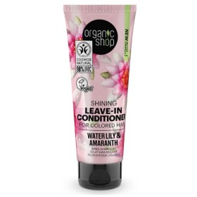 Organic Shop by Natura Siberica Shining Leave-In Conditioner Water Lily & Amaranth Μαλακτικό Λάμψης για Βαμμένα Μαλλιά, 75ml