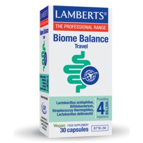 Lamberts Biome Balance Travel Προβιοτικά 30 κάψουλες
