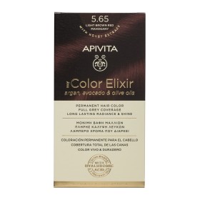 Apivita My Color Elixir Μόνιμη Βαφή Μαλλιών No 5.65 Καστανό Ανοιχτό Κόκκινο Μαονί, 1 τεμάχιο
