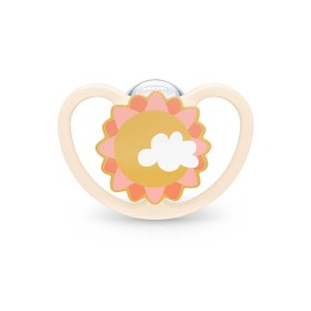 Nuk Space Πιπίλα Σιλικόνης Μπλε Χωρίς Κρίκο Ήλιος 6-18m 1τμx