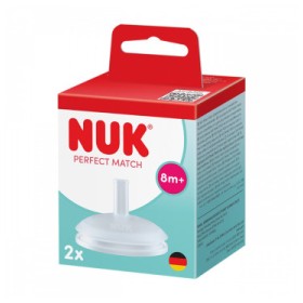Nuk Perfect Match Ανταλλακτικό Καλαμάκι Σιλικόνης 8m+, 2τμχ