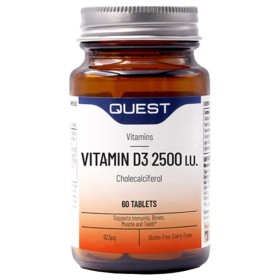 Quest Vitamin D3 2500iu (62.5μg) 60 ταμπλέτες