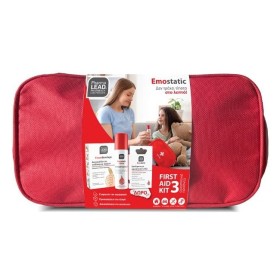 Pharmalead Emostatic First Aid Kit 3 με Αιμοστατικό Σπρέι, 60ml, Αυτοκόλλητο Επίδεσμος Αφρού, 1τεμ, Επιθέματα με Aιμοστατική Γάζα & Δώρο Τσαντάκι, 1σετ