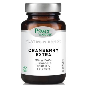 Power Health Power Of Nature Platinum Range Cranberry Extra, Συμπλήρωμα Διατροφής με Cranberry, 30caps