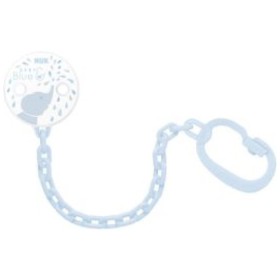 Nuk Αλυσίδα Πιπίλας Με Κλίπ Blue 1τμχ