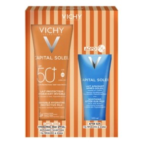 Vichy Capital Soleil Invisible Hydrating Protective Milk Spf50+ Αντηλιακό Γαλάκτωμα Προσώπου & Σώματος 300ml & Soothing After Sun Ενυδατικό Γαλάκτωμα για Μετά τον Ήλιο 100ml