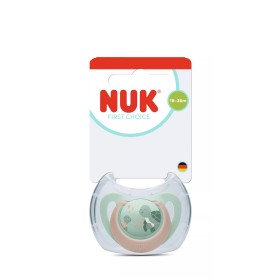 Nuk First Choice Πιπίλα με Θηλή Σιλικόνης Χελώνα Πράσινο 18-36m, 1 τεμάχιο