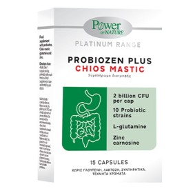 Power Health Platinum Probiozen Plus Chios Mastic Συμπλήρωμα για Καλή Λειτουργία του Γαστρεντερικού Συστήματος, 15caps