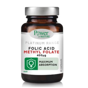 Power Health Platinum Range Folic Acid Methyl Folate 400μg για το Νευρικό Σύστημα 60 Δισκία