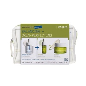 Korres Santorini Grape Balancing & Skin Perfecting Super Serum Ορός με Προβιοτικα, 15ml & Apothecary Wild Rose Λάδι Προσώπου, 15ml & Apothecary Wild Rose Κρέμα Τζελ, 40ml & Δώρο Νεσεσέρ