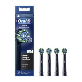 Oral-B Cross Action Βlack Ανταλλακτικές Κεφαλές Ηλεκτρικής Οδοντόβουρτσας, 4 τεμάχια