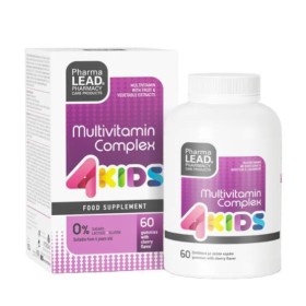 Pharmalead 4 Kids Multivitamin Complex Πολυβιταμίνη για Παιδιά με Γεύση Κεράσι 60 ζελεδάκια