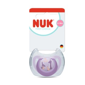 Nuk First Choice Πιπίλα Σιλικόνης για 6-18 Μηνών με Σχέδιο Καγκουρό, 1τμχ