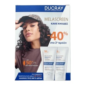 Ducray PROMO Melascreen Anti-Spots Fluid SPF50+ Λεπτόρρευστη Αντηλιακή Κρέμα κατά των Κηλίδων Για Κανονικό Προς Μικτό Δέρμα 2x50ml