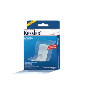 Kessler Aquafix Αδιάβροχες Aυτοκόλλητες Γάζες 7x6cm 5 Τεμάχια