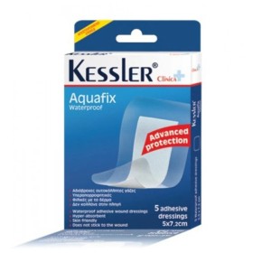 Kessler Aquafix Αδιάβροχες Αυτοκόλλητες Γάζες 5x7,2cm, 5 Τεμάχια